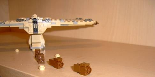Illustration for article titled Using Hundreds of LEGO Star Wars Mini-Spaceships to Create Huge Battles